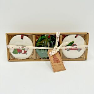 Rae Dunn by Magenta Christmas Tree Ornaments Camper All Is Bright Truck New Gift